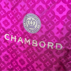 Chambord 100% Silk 29” Scarf- Black Raspberry Liqueur - Handbag Handle Neck Tie